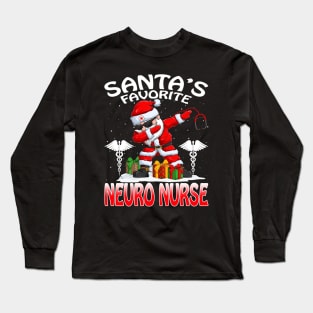 Santas Favorite Neuro Nurse Christmas T Shirt Long Sleeve T-Shirt